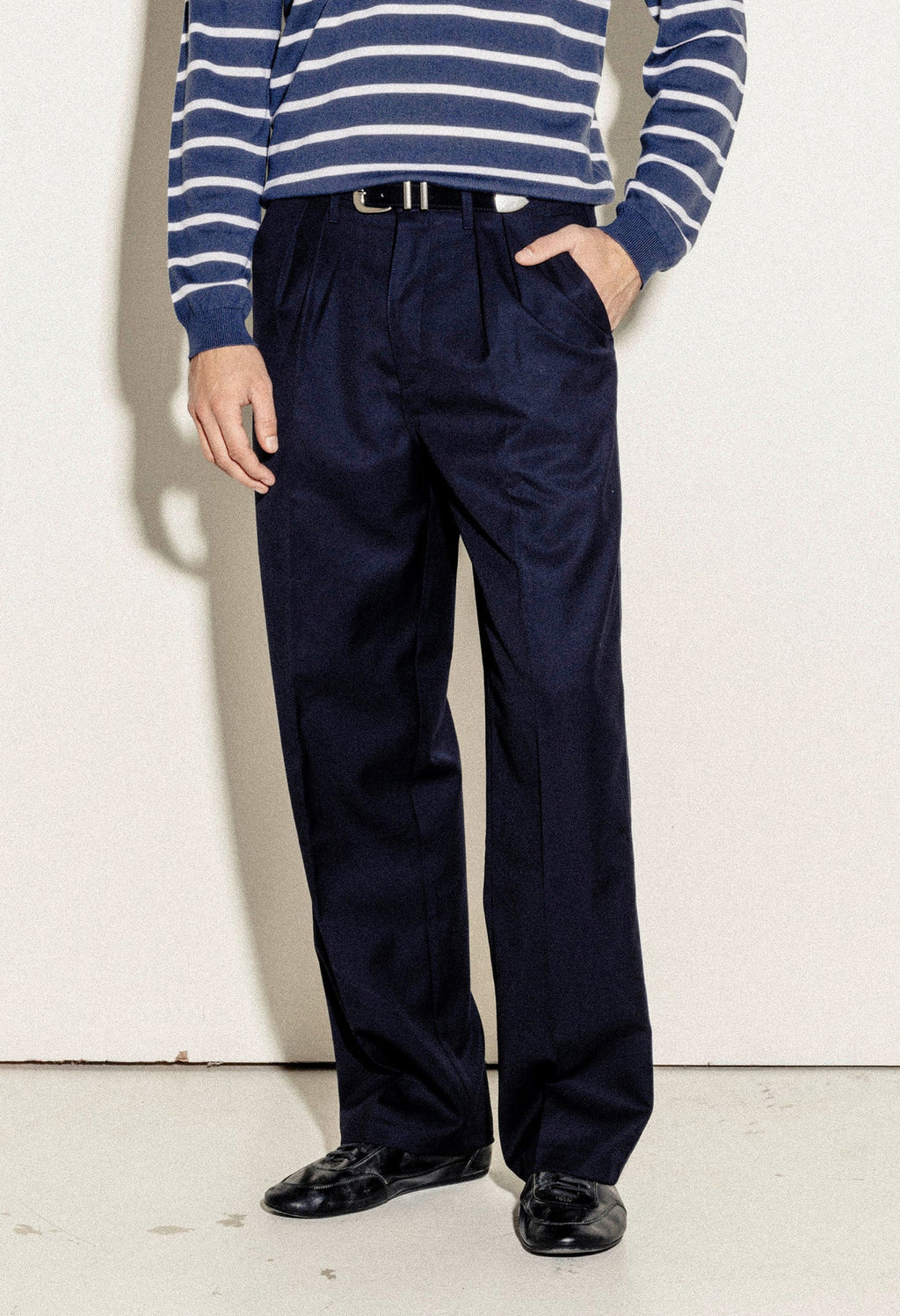 Haute Navy Tailored Trousers