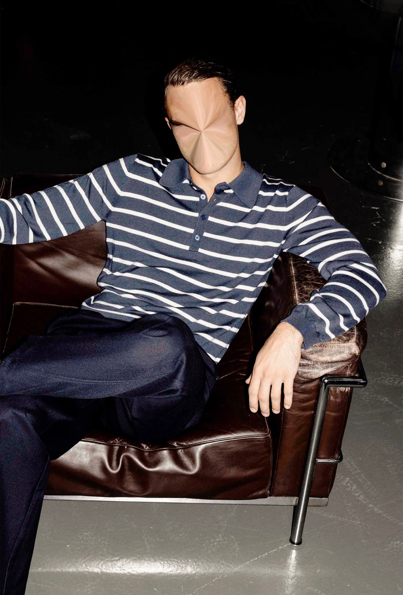 Haute Navy Stripe Polo