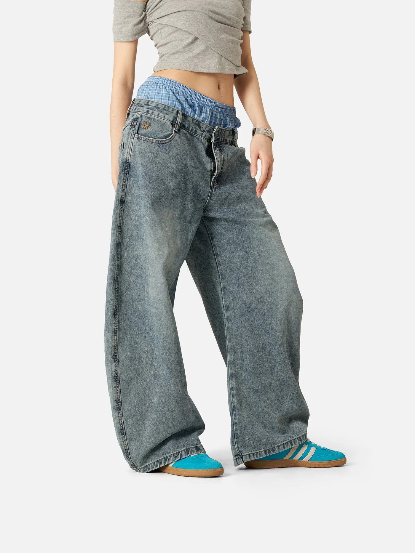 Jeans Raw Cut Denim