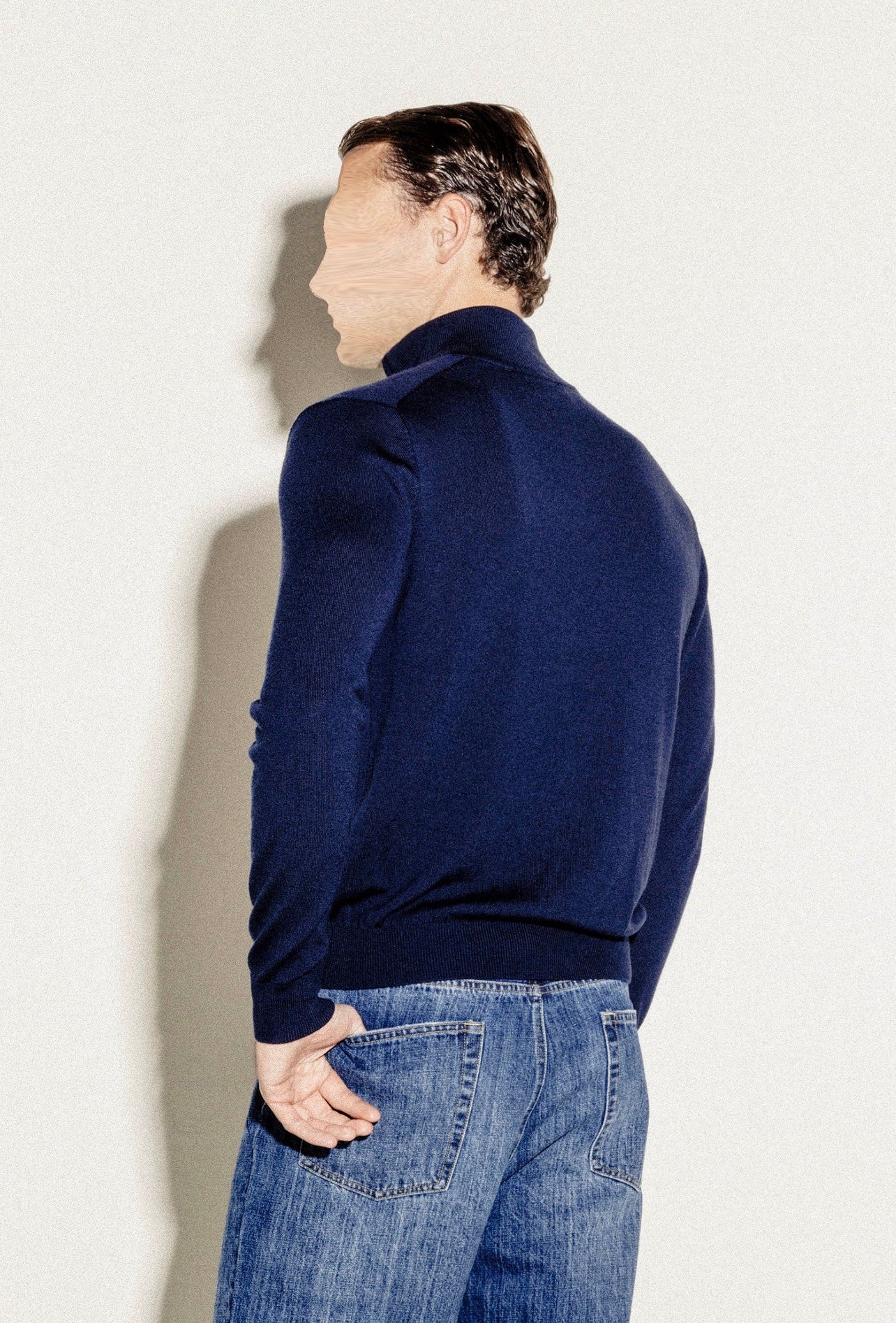 Haute Navy Zip Cardigan