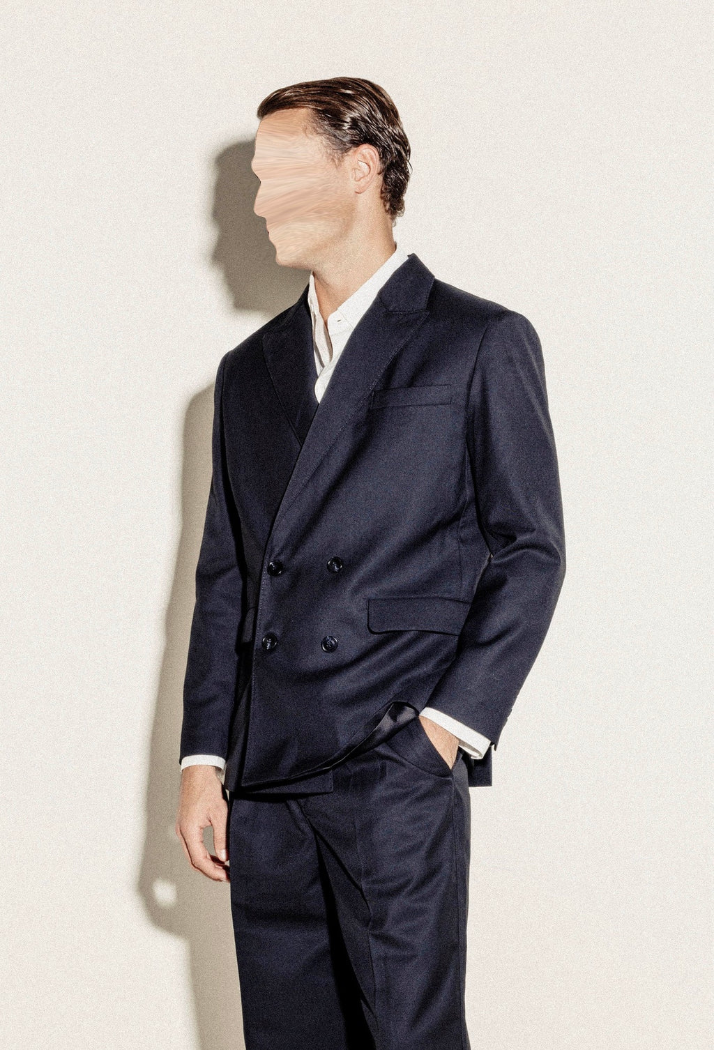 Haute Navy Double-Breasted Blazer