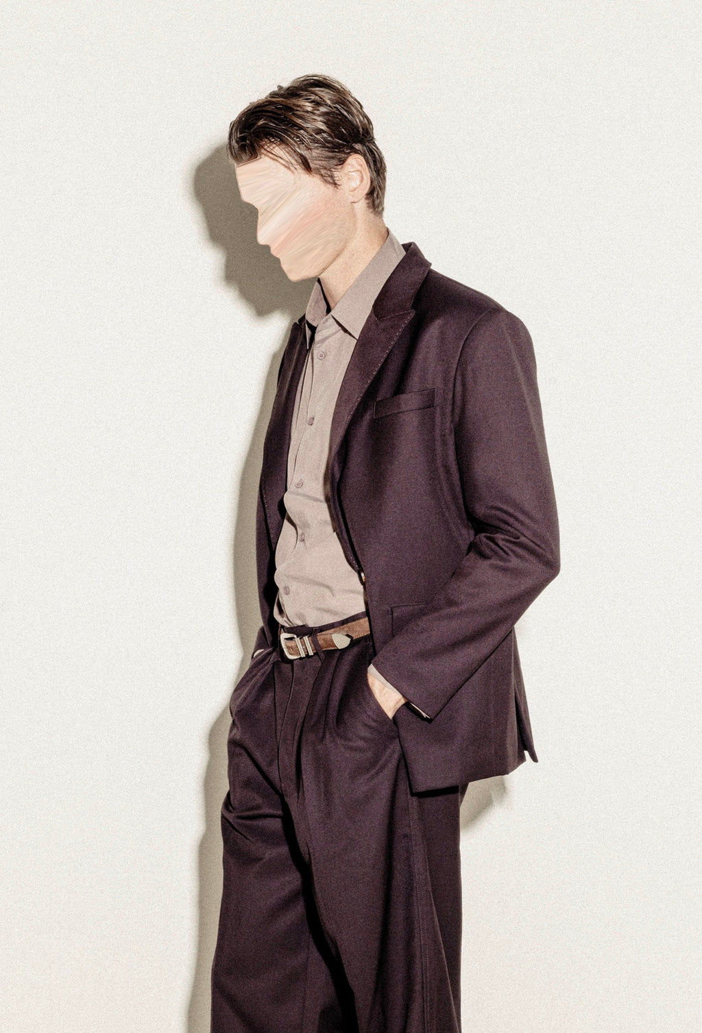 Haute Burgundy Double-Breasted Jacket