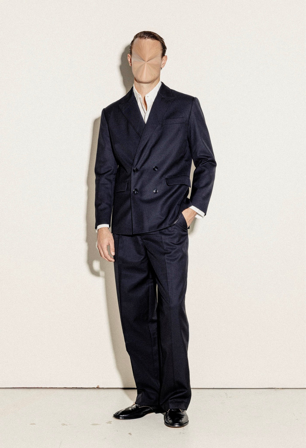 Haute Navy Double-Breasted Blazer